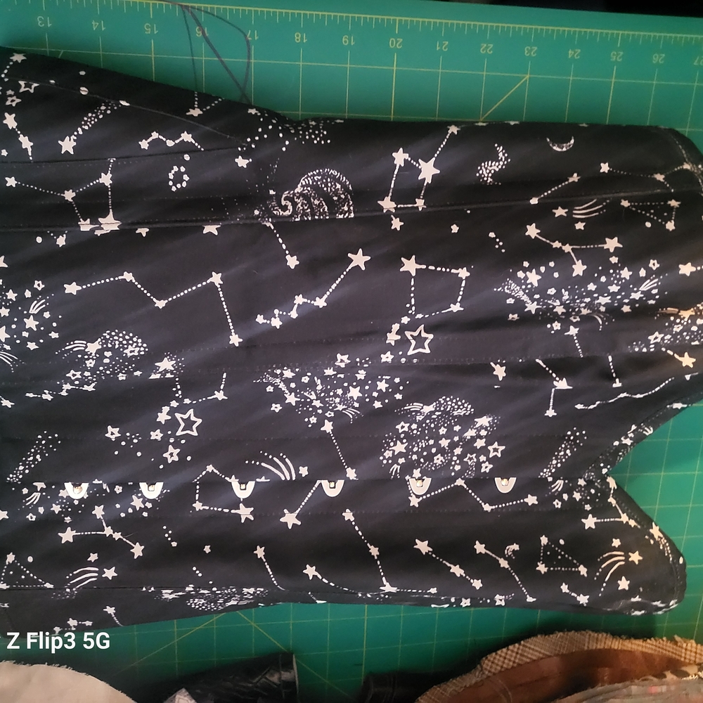 Black Starry Night Women's Corset